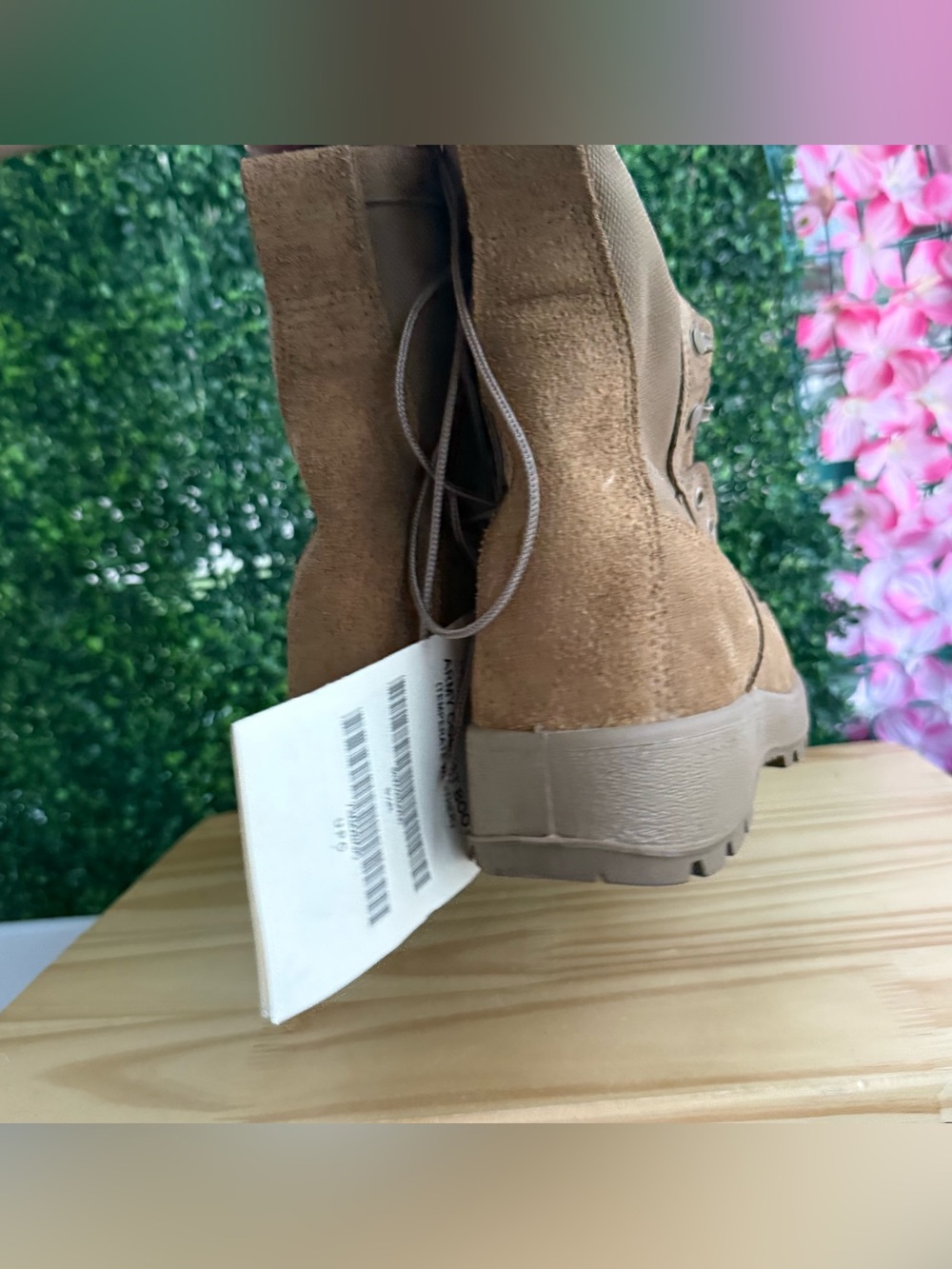 McRae US Army Combat Boots Men’s 8.5R Tan Suede Vibram USA NWT - Picture 4 of 8